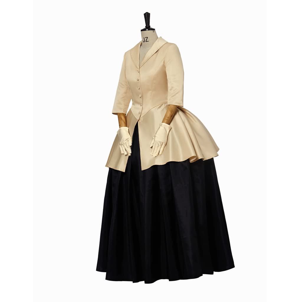 LoliMiss Claire Fraser Dress - Elegant Ball Gown Outlander Cosplay Costume for Halloween, Renaissance Fair & Themed Parties | Historical Reenactment & TV Show Inspired Outfit