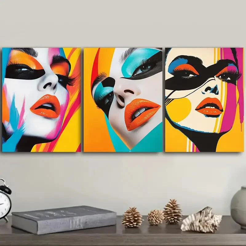 3-Piece Women's Wall Art Canvas Set - Framed 40x60cm High Quality Print - 100% Australian Made - Ready to Hang - Perfect for Living Room, Bedroom & Office Decor