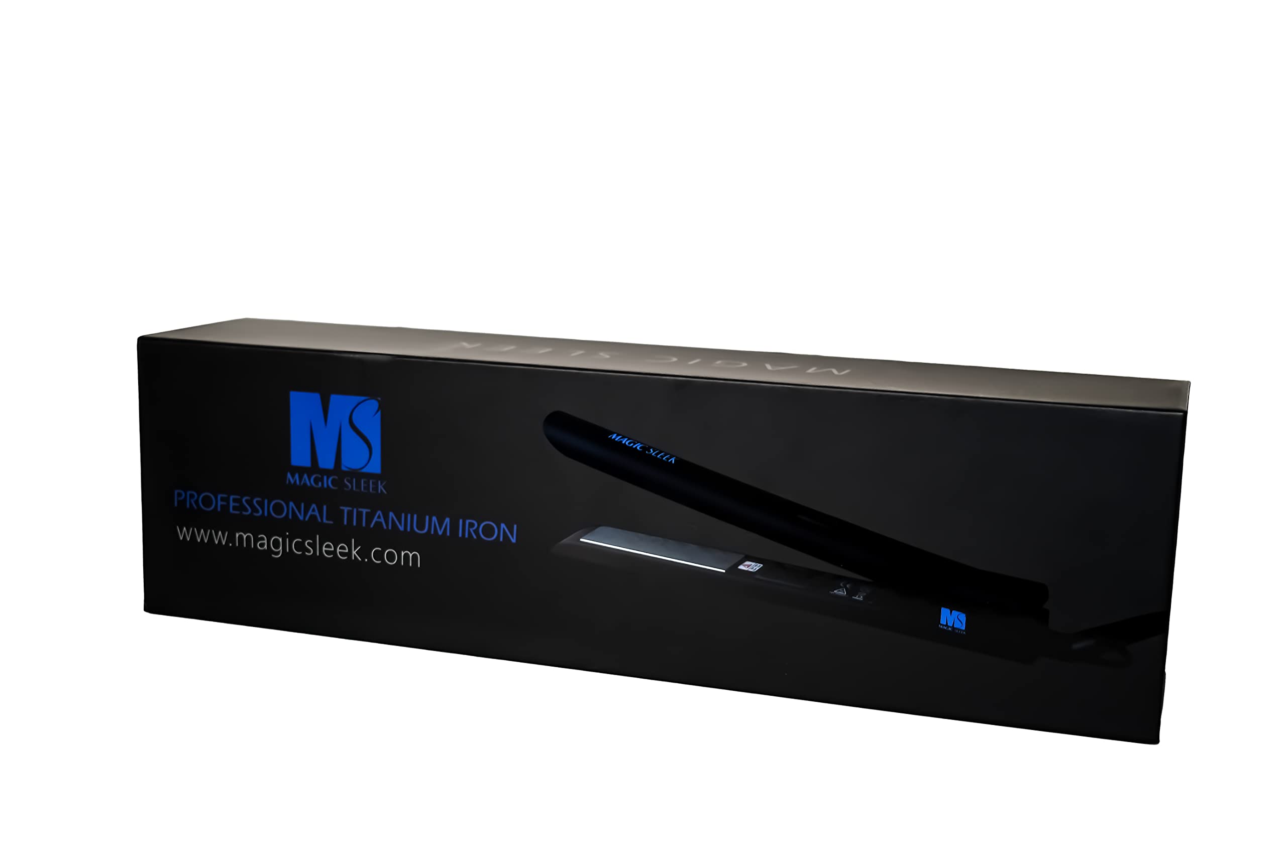 Professional 1 Inch Titanium Flat Iron for Hair - Magic Sleek Straightener with Fast Heating for Smooth, Shiny & Frizz-Free Hair | Perfect for Home Use, Salon Styling & Travel