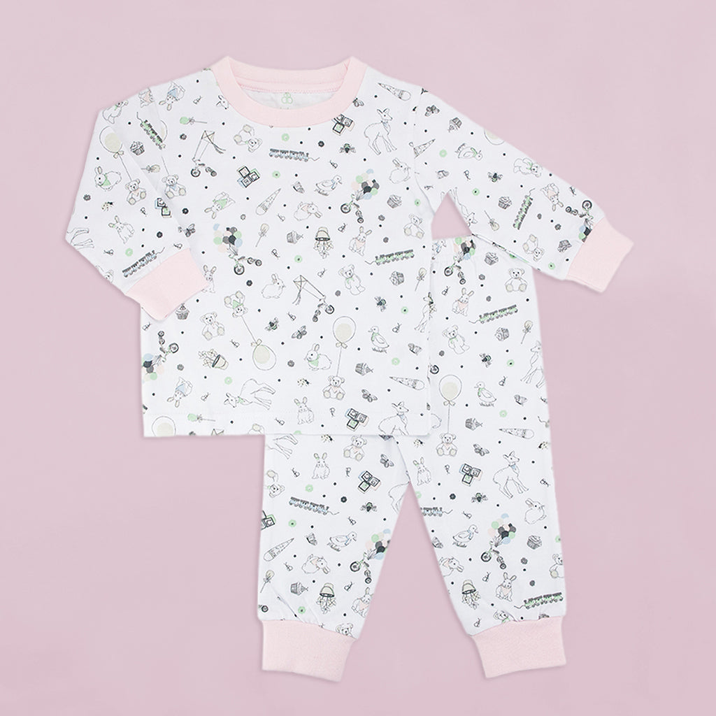 Soft Cotton Baby Pajamas for 18-24 Months - Pink Sleepwear for Toddlers | Perfect for Bedtime & Nursery Comfort