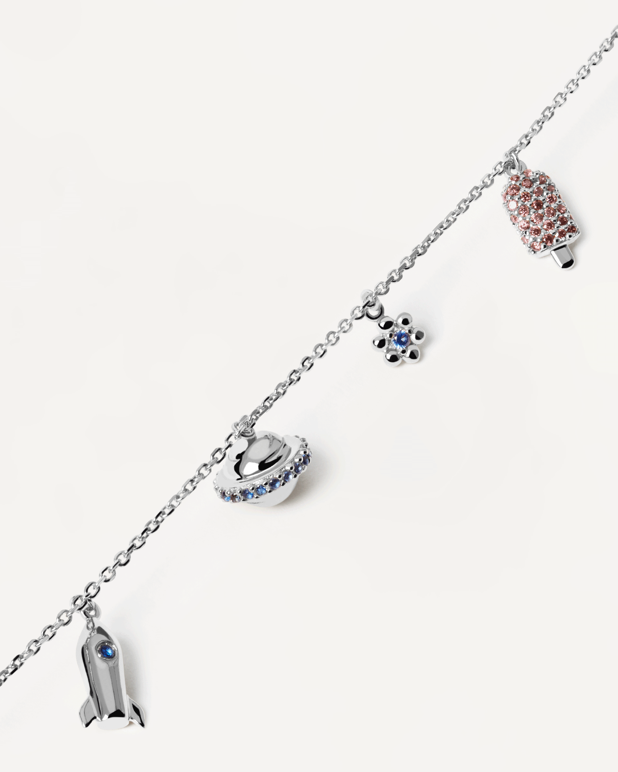 Les Petites Silver Necklace for Women - Elegant Sterling Silver Pendant Necklace Jewelry Gift for Her - Perfect for Date Night, Wedding & Special Occasions