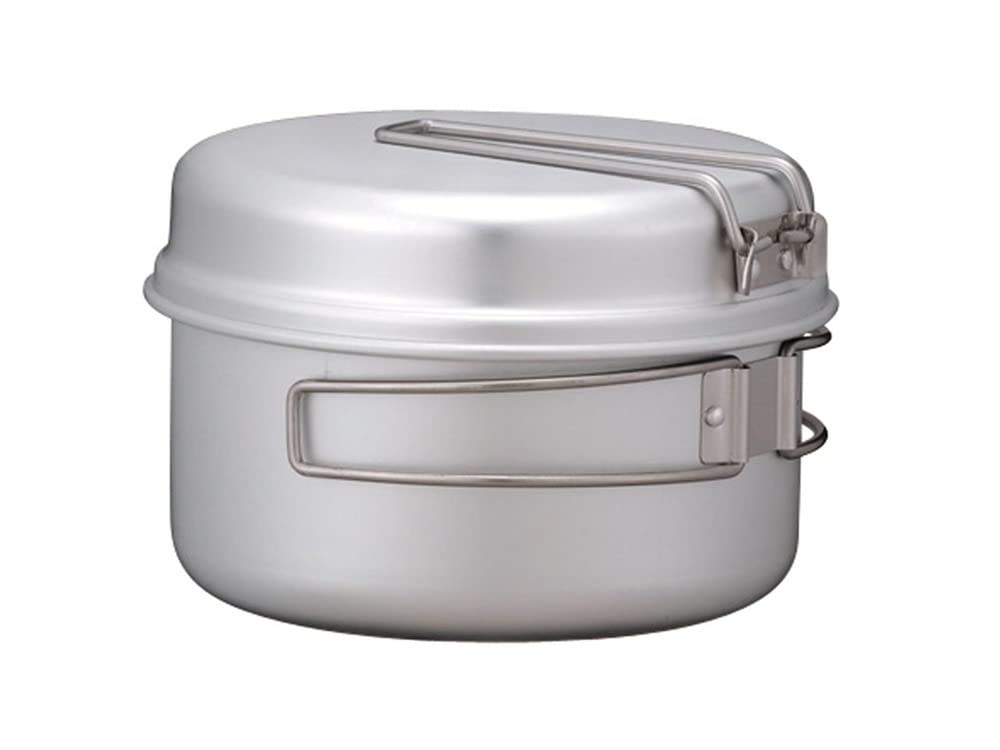 Snow Peak Titanium Multi Compact Cookset - Ultralight Camping Cookware Set with Pots & Frying Pans - Durable Titanium Outdoor Cooking Gear for Backpacking, Hiking & Camping Adventures