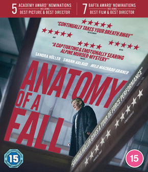 Anatomy of a Fall Blu-ray | Award-Winning French Drama Film | Perfect for Movie Nights & Film Collector's Library