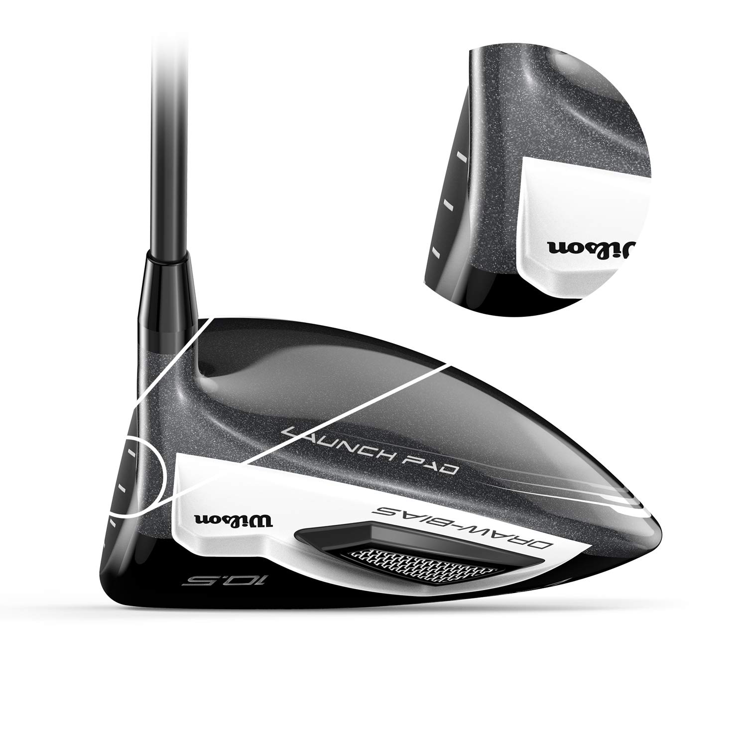 Wilson Staff Launch Pad Men's Golf Driver - High Performance Titanium Driver for Maximum Distance & Forgiveness | Perfect for Beginners & Mid-Handicap Golfers on the Course