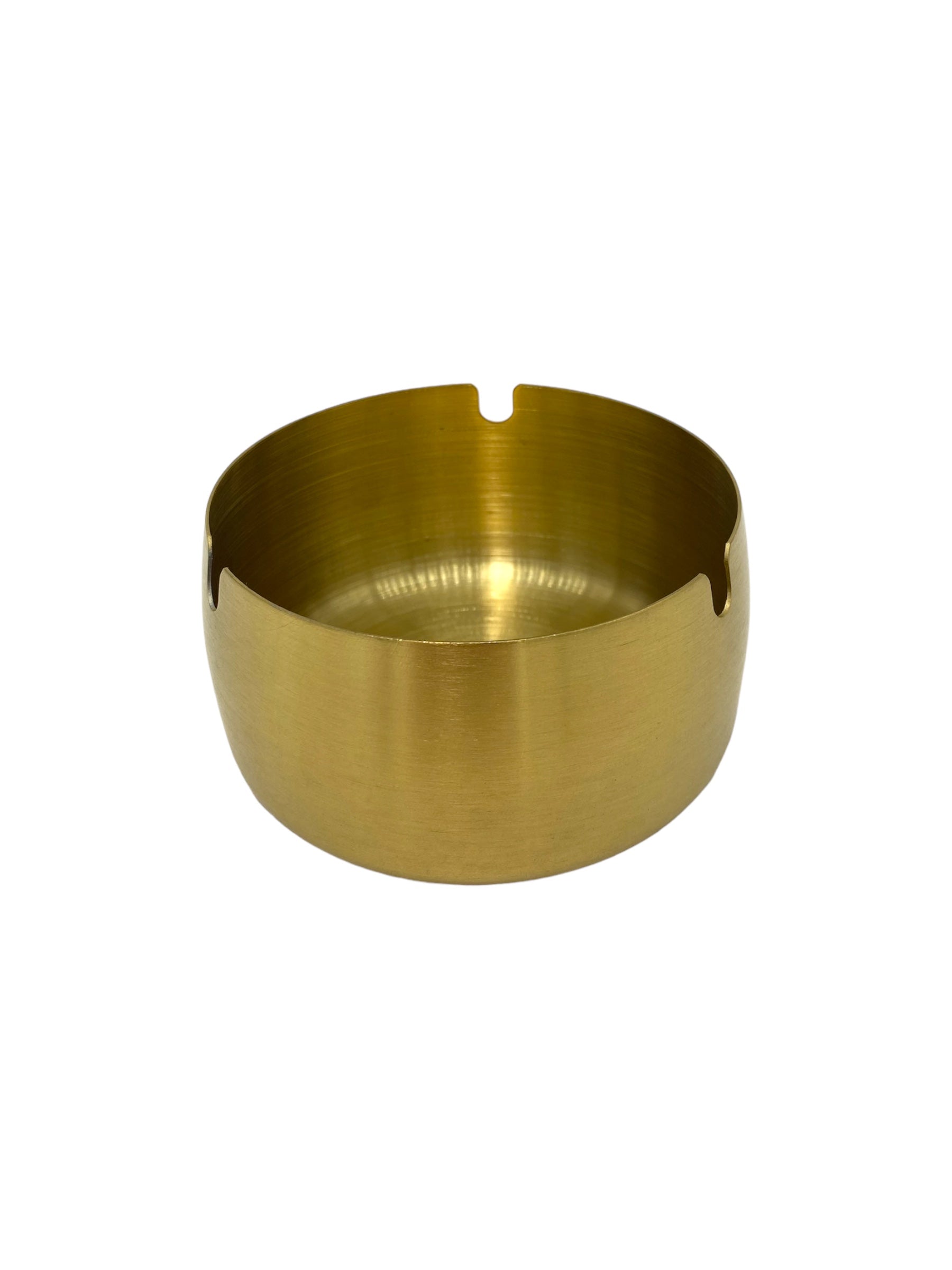 3.5x2 Inch Stainless Steel Round Gold Ashtray - Perfect for Outdoor Patio, Smoking Lounge & Home Decor