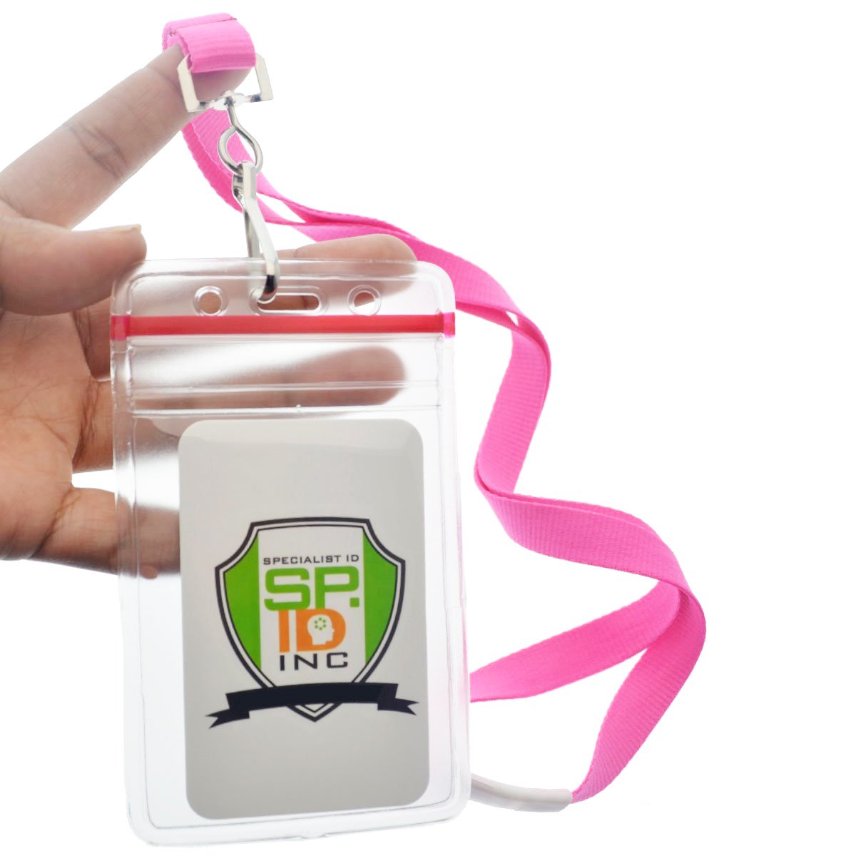 Bright Neon Lanyards with Badge Holder - 12 Pack for Cruise, Theme Park & School IDs