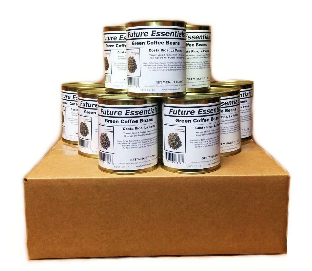 Premium Costa Rican La Palma Green Coffee Beans - Single Can (12-Pack Case) | Fresh, Unroasted Coffee Beans for Home Roasting, Brewing & Gifting