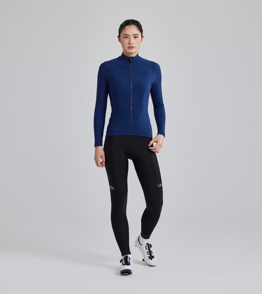 Women's Pro Aqua Zero Long Sleeve Cycling Jersey - Breathable Water Resistant Bike Shirt with Rear Pockets & Zip Closure | Perfect for Road Biking, Mountain Cycling & Outdoor Sports
