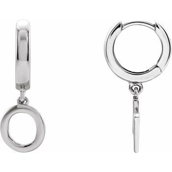 14K Gold Initial O Hinged Huggie Earrings - Personalized Dainty Hoop Earrings for Women, Perfect for Everyday Wear & Gift Giving