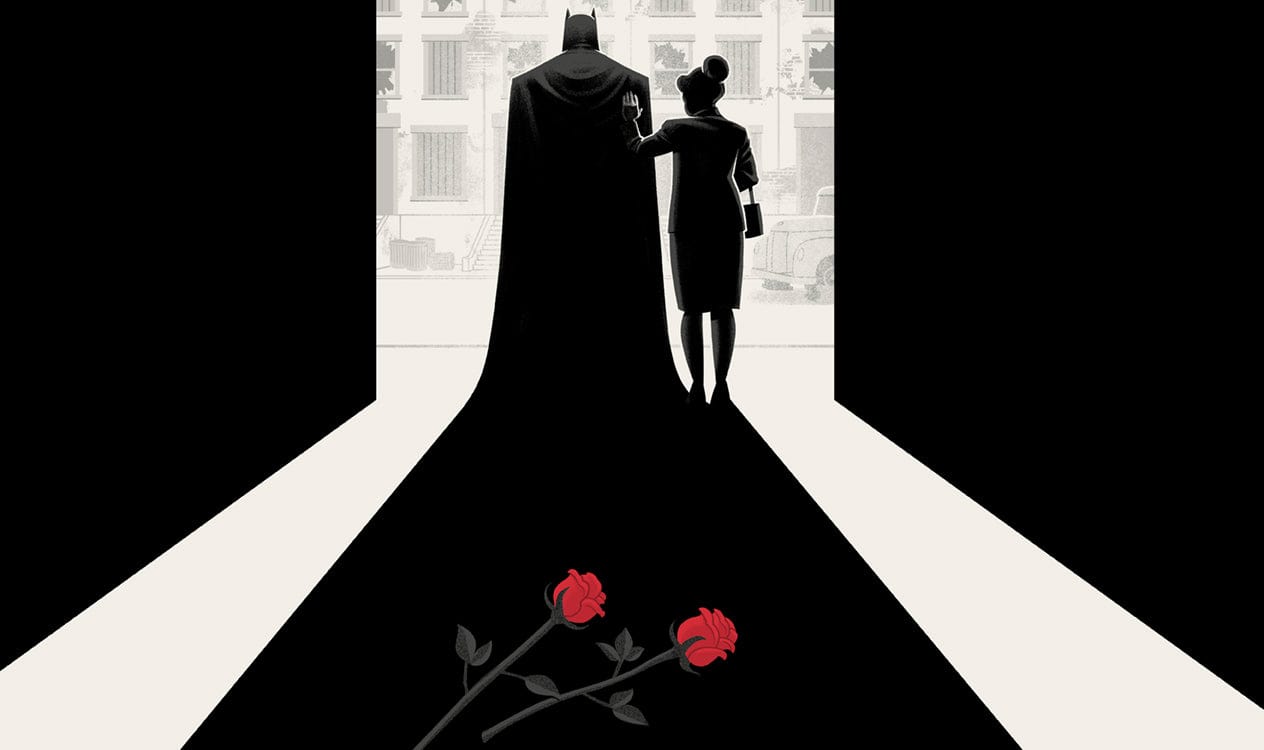 Batman: The Animated Series Crime Alley Screenprinted Poster - DC Comics Wall Art for Home & Office Decor