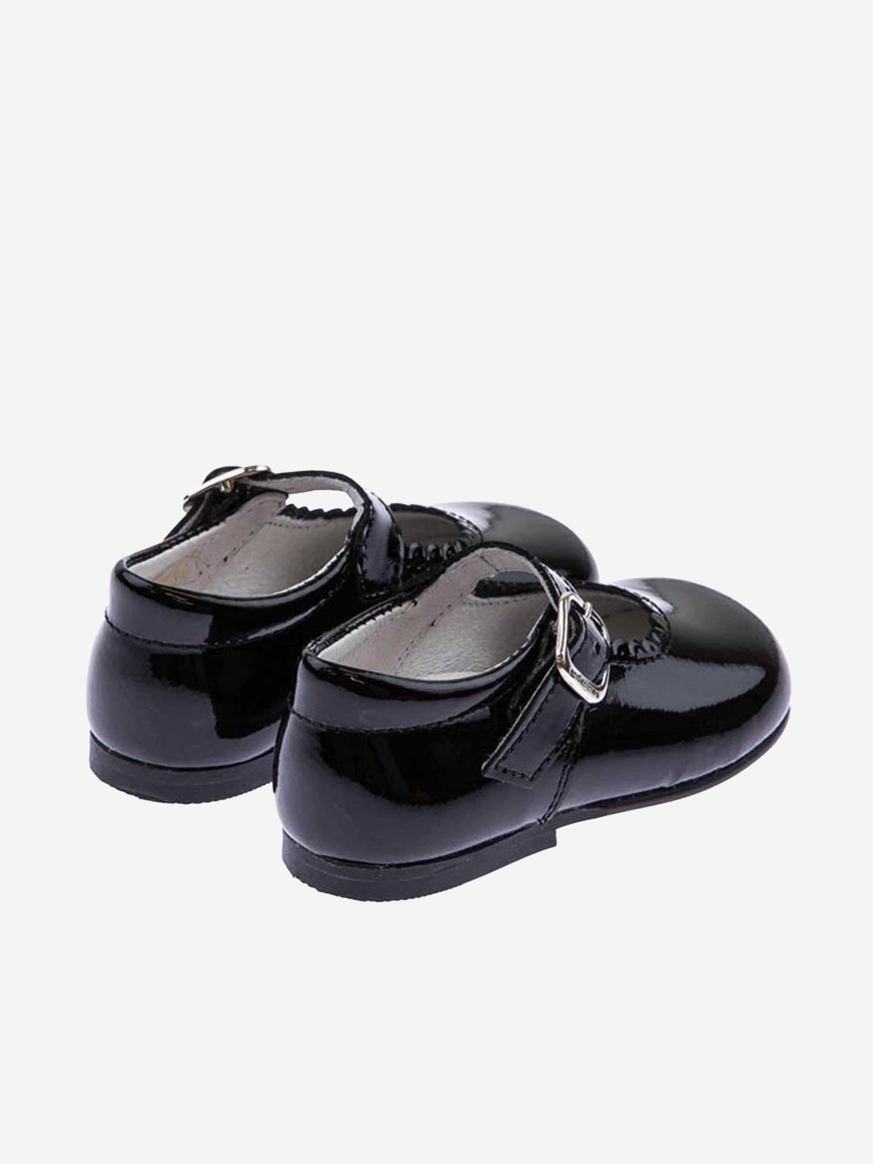 Andanines Girls Patent Leather Mary Jane Shoes - Black Dress Shoes for Toddler & Little Girls - Perfect for School, Parties & Special Occasions