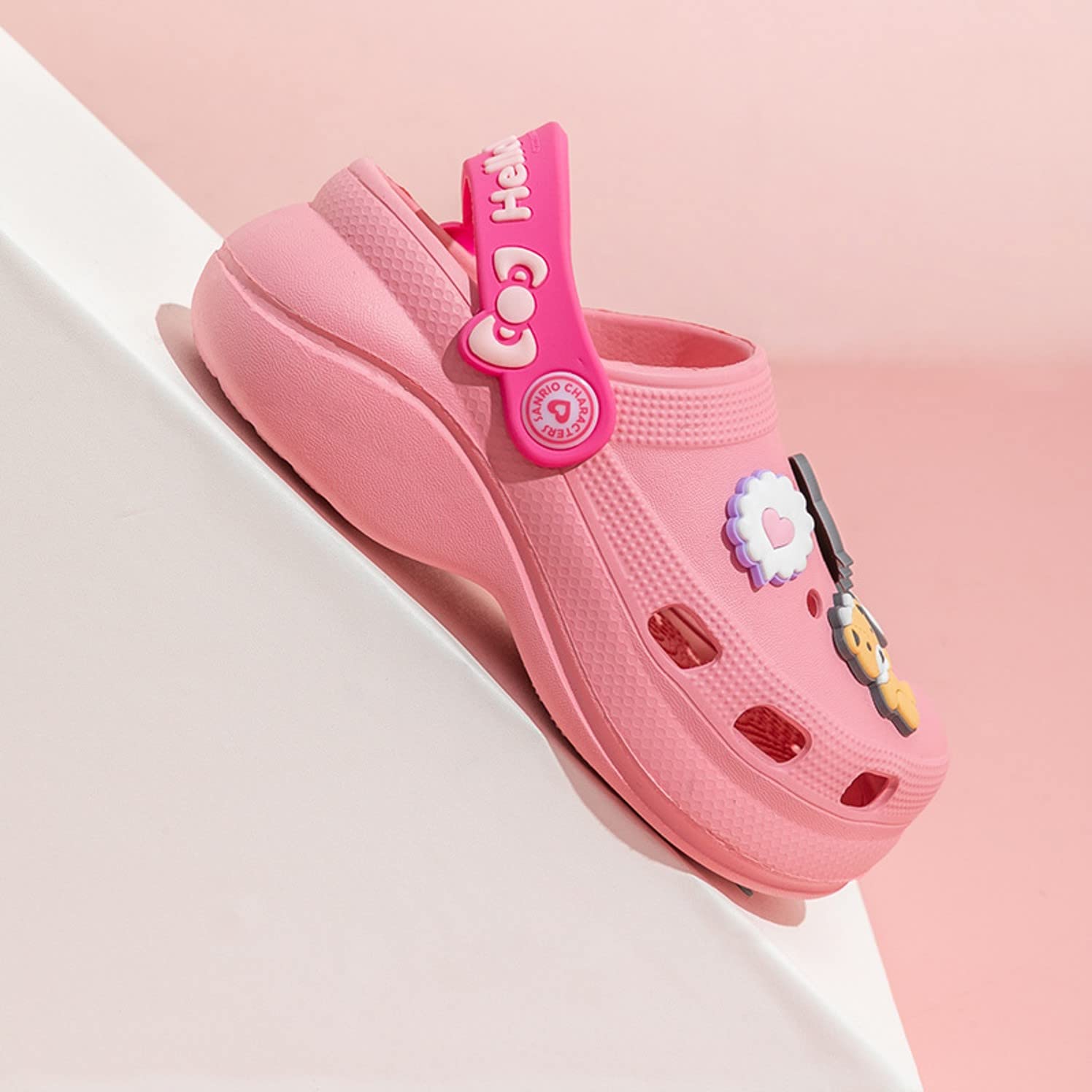 Hello Kitty Bear Clogs Slip-On Water Shoes for Girls, Toddlers & Kids - Comfortable Summer Sandals for Beach, Pool & Outdoor Play
