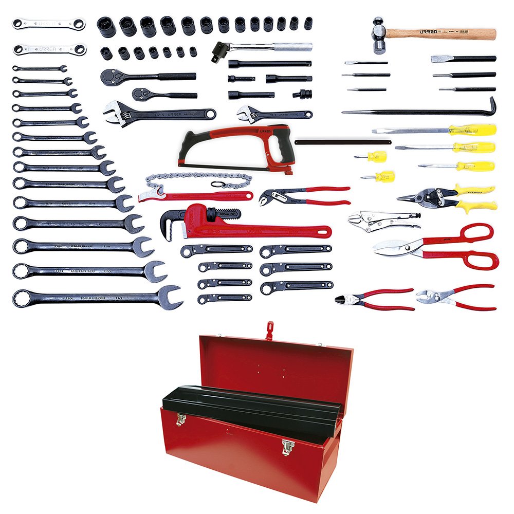 URREA 98131 Professional Pipe Handling Set with Tools - Essential for Plumbing, HVAC, and Construction Projects
