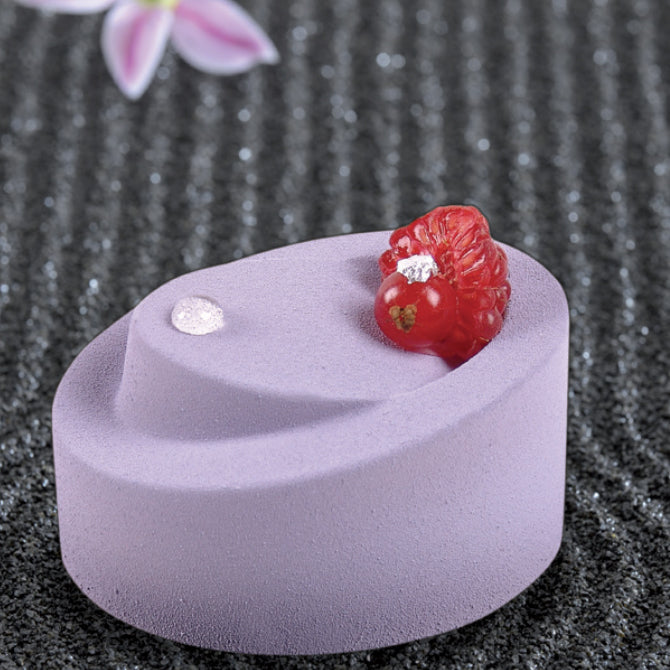 Pavoflex Silicone Tilted Oval Mold - 24 Cavity Baking Molds for Cupcakes, Candles, Soaps, Chocolates | Perfect for Home Baking, DIY Crafts & Party Desserts