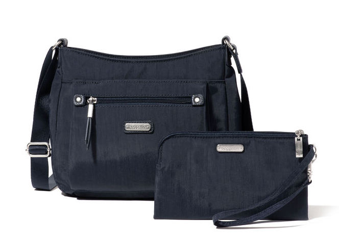 Baggallini Uptown RFID Blocking Crossbody Bag with Wristlet - Secure Travel Purse for Women, Perfect for Everyday Use, Shopping & Commuting