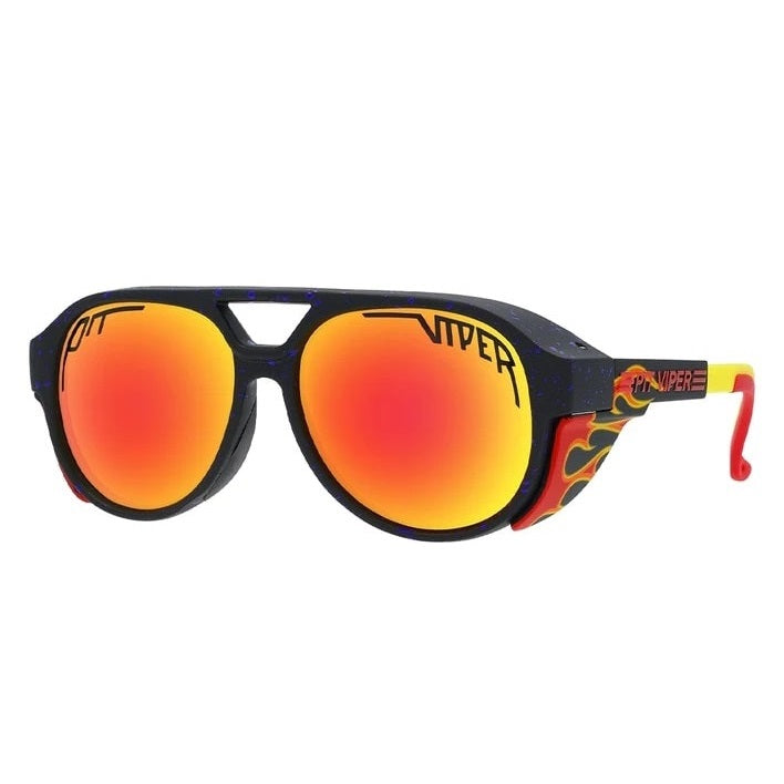 Pit Viper The Exciters Polarized Sunglasses - UV Protection, Anti-Glare for Outdoor Sports & Driving - Combustion Color Style