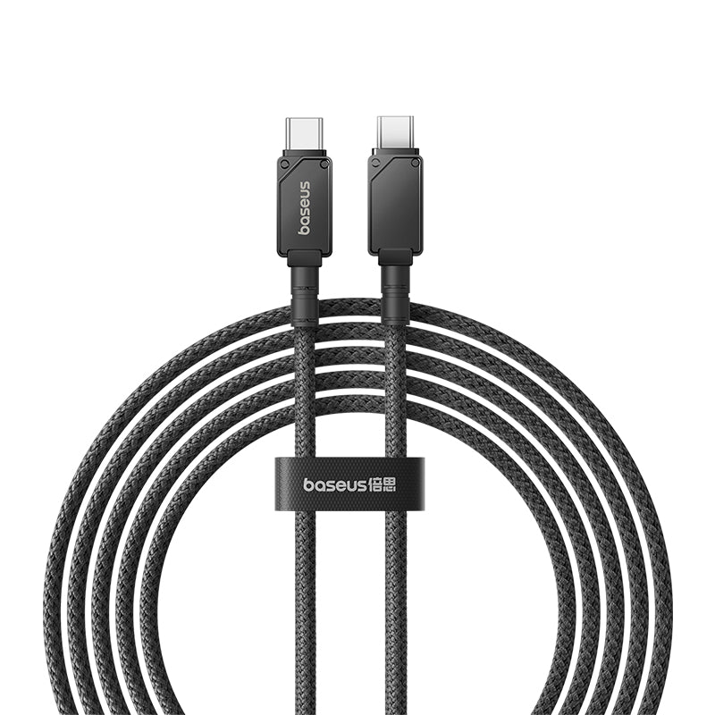 Baseus Unbreakable 100W USB-C to USB-C Fast Charging Cable 2M (6.6ft) - Durable & High-Speed for iPhone 15, MacBook, iPad, Samsung Galaxy - Perfect for Home, Office & Travel Charging