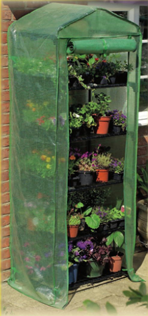 5-Tier Greenhouse with PVC Cover - Sturdy & Weatherproof for Indoor/Outdoor Plant Growing, Gardening, Seed Starting & Plant Protection