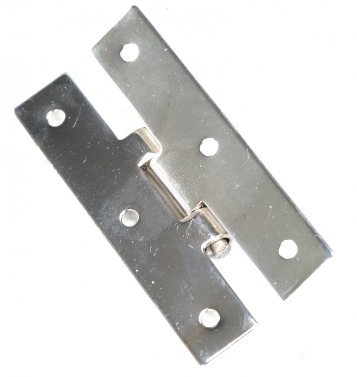 Renovators Supply 3.5 Inch Solid Cast Brass Cabinet Hinges - Chrome Finish, Hardware Included (Pack of 3) | Premium Kitchen Cabinet Hinges for Smooth Door Operation & Easy Installation