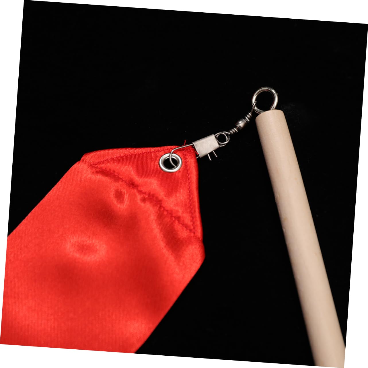 BCOATH Rhythmic Gymnastics Ribbon - 6ft Red Dance Ribbon Streamer with Stick for Gymnastics, Dance Performances & Training - Perfect for Competitions, Stage Shows & Practice Routines