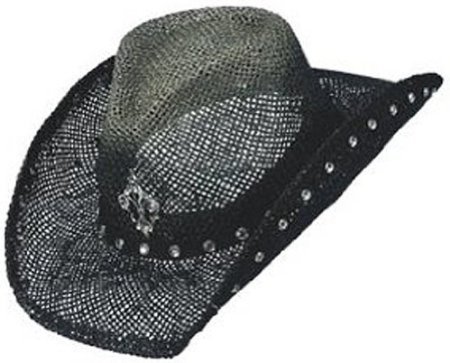 Peter Grimm Country Jazz Drifter Cowboy Hat for Men - Western Style Black Felt Hat for Outdoor, Music Festivals & Country Rides