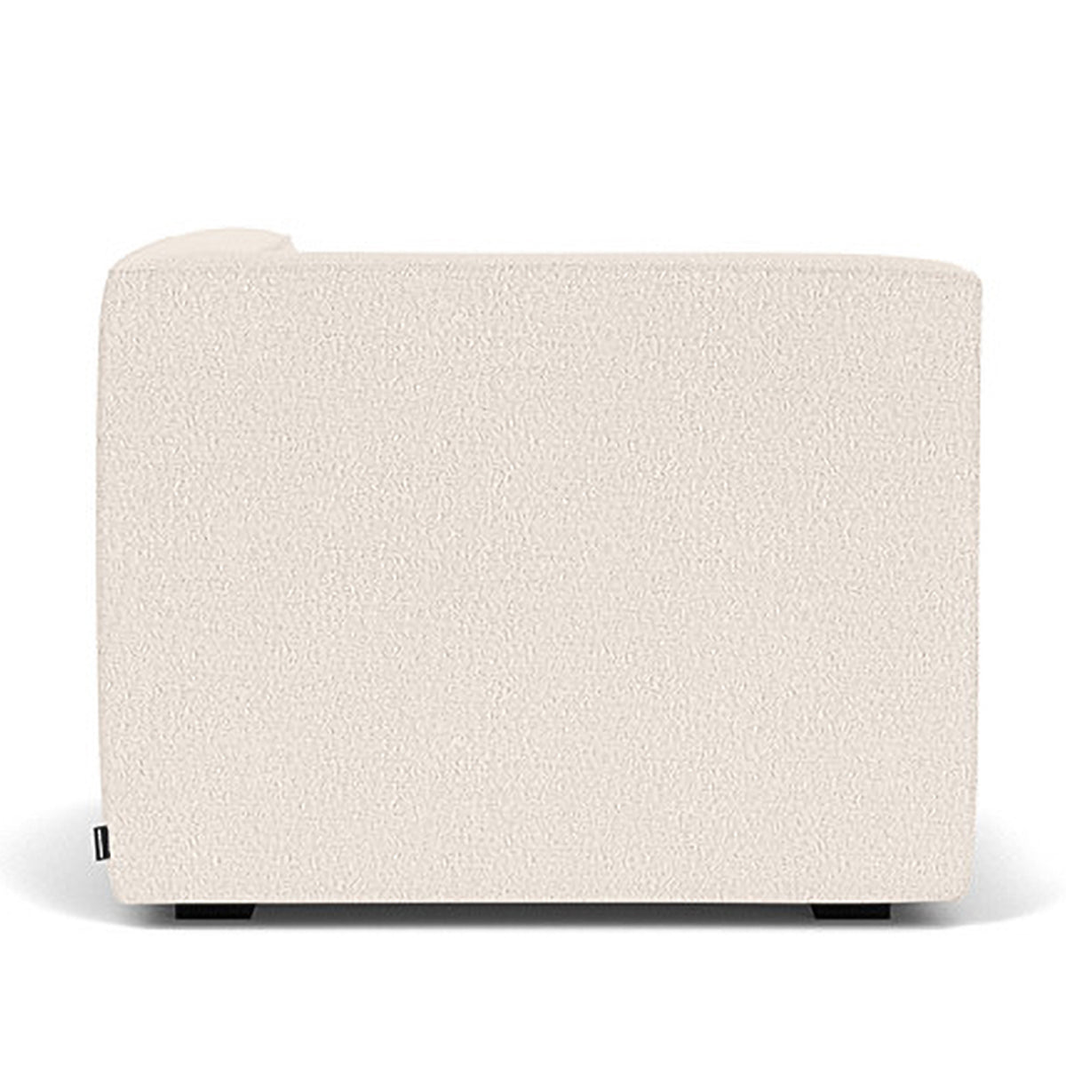Dane Boucle 1 Seater Right Corner Modular Sofa - Modern Accent Chair for Small Spaces, Living Room, Apartment & Office - Soft Upholstered Lounge Seating with Comfortable Back Support