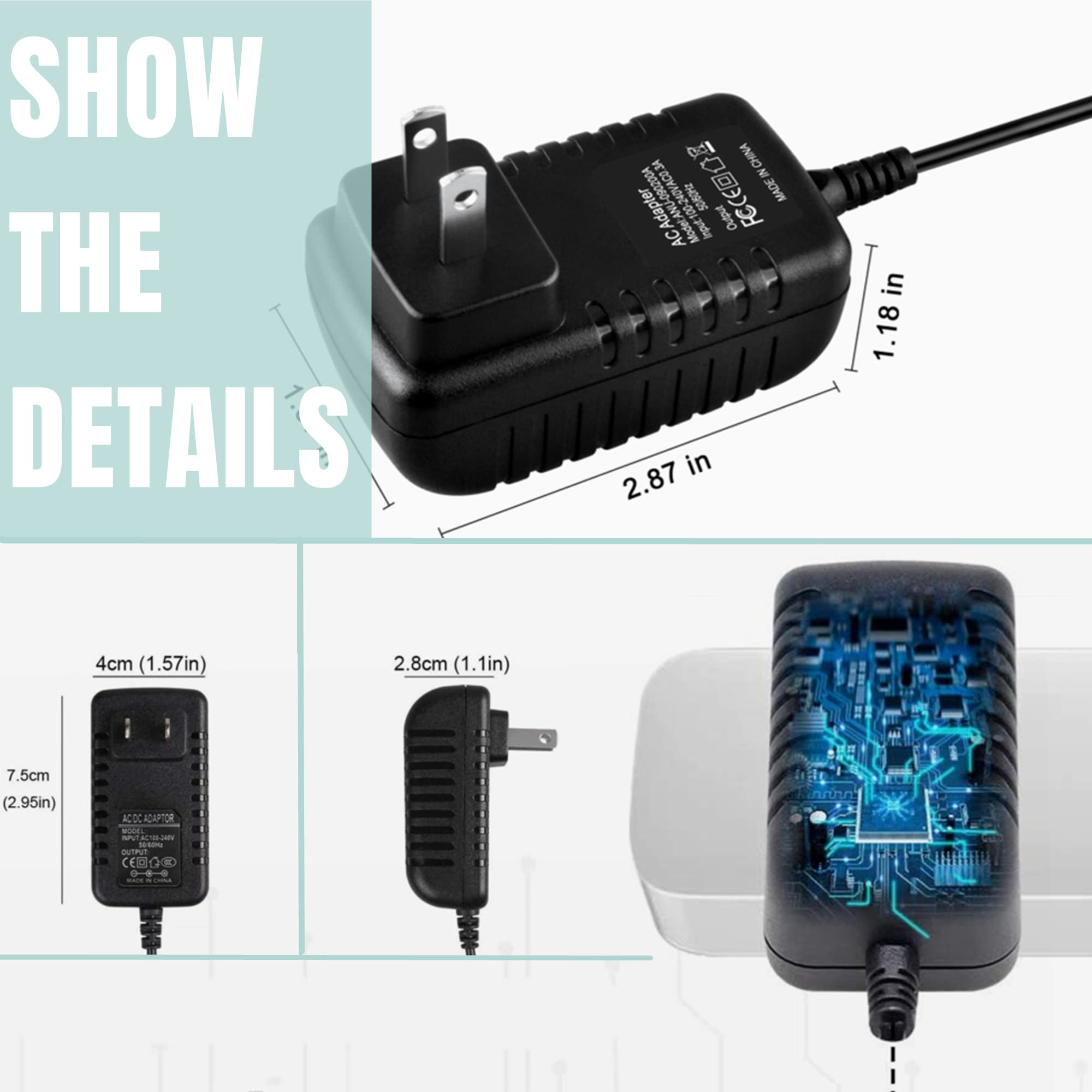 SLLEA AC Adapter Replacement for Motorola CRX725 MicroTalk Two-Way Radio Charger - Power Supply for Walkie Talkie, Business Communication & Emergency Use