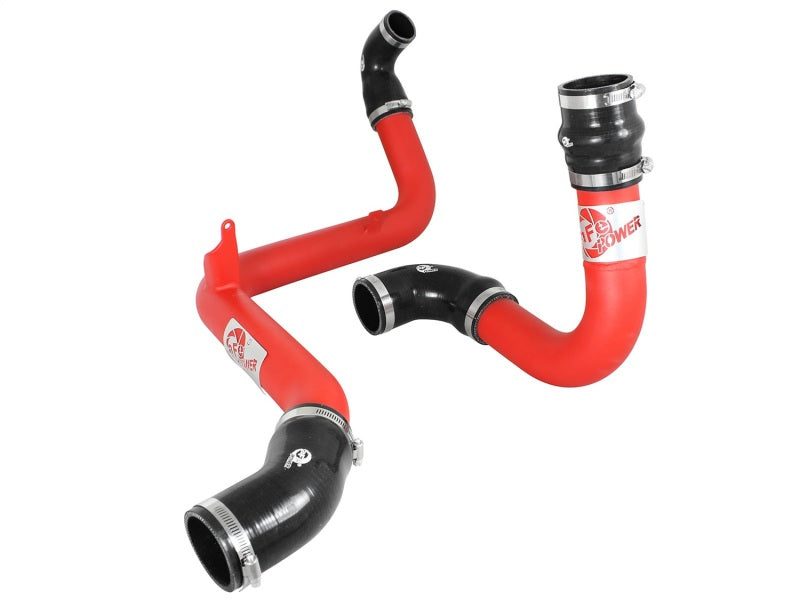 aFe BladeRunner 2.5in Red Intercooler Tubes - Hot & Cold Side Upgrade for 2012-2016 Ford Focus ST 2.0L Turbo - Performance Boost & Engine Cooling Enhancement for Street & Track Racing