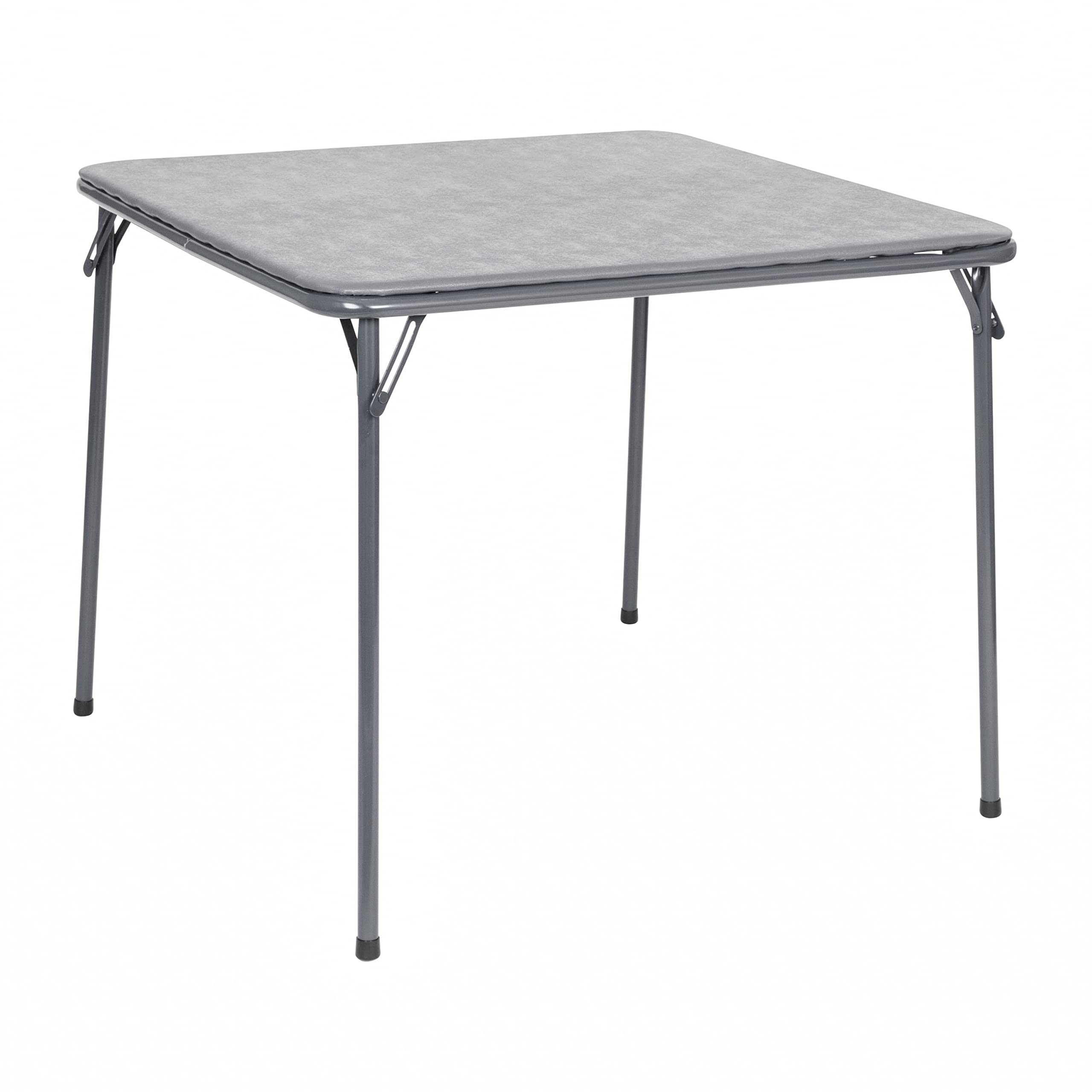 Flash Furniture Madison 5-Piece Folding Card Table and Chairs Set - Portable Indoor/Outdoor Event Furniture for Parties, Picnics & Game Nights (Gray)