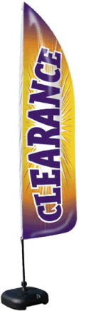Feather Flag Banner for Sidewalk - Lightweight & Durable Outdoor Advertising (Flag Only) - Perfect for Storefronts, Events & Sales Promotions