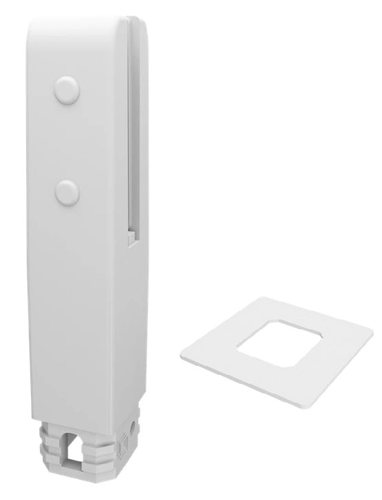 **Non-Conductive Pool Fence Spigot - Insuluxe Core Drill Insulated Spigot in Matt White | Safe & Durable for Outdoor Pool Fencing & Deck Installations**