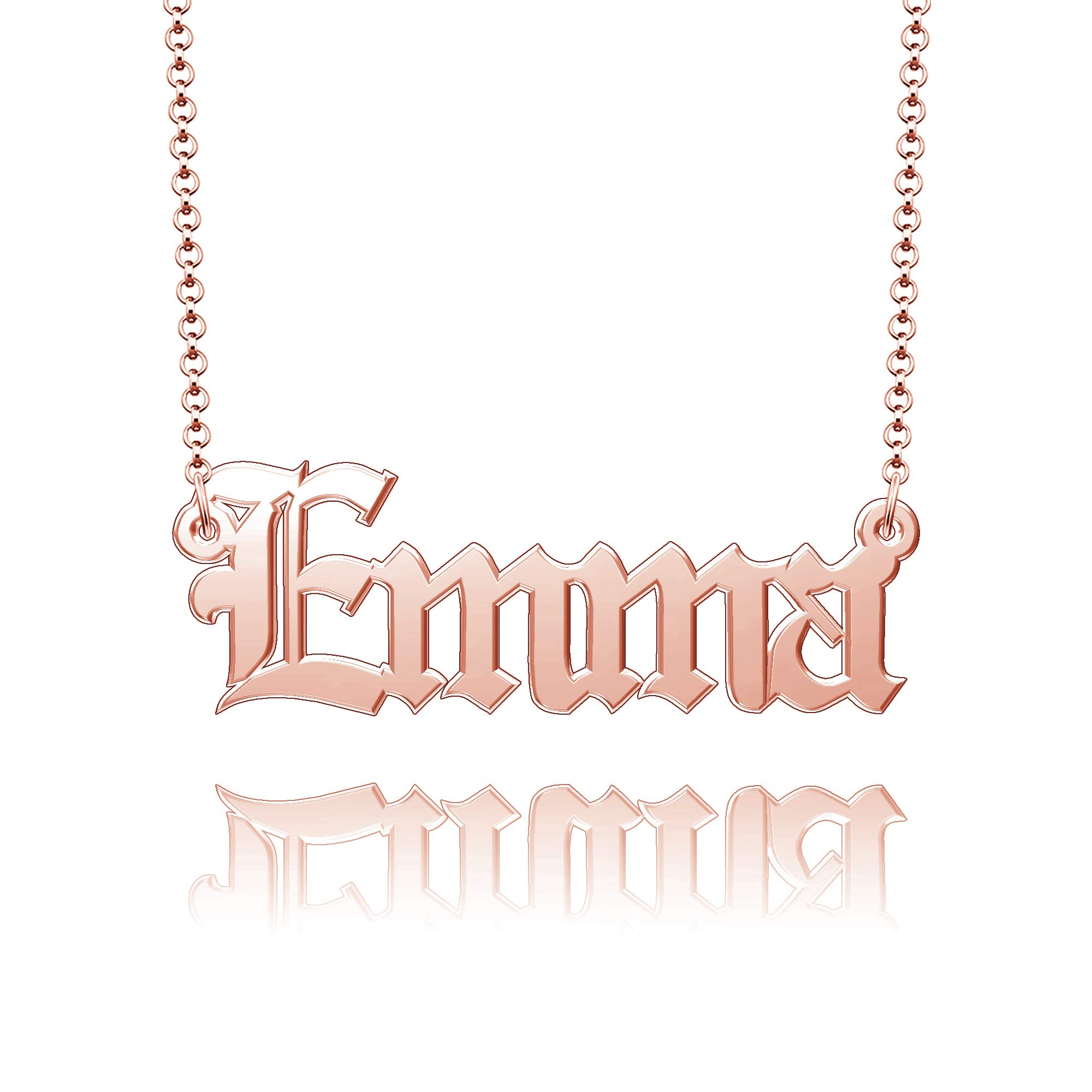 Personalized Name Necklace for Women & Girls - Stainless Steel Gold Plated Custom Jewelry - Perfect Gift for Birthday, Anniversary & Valentine's Day