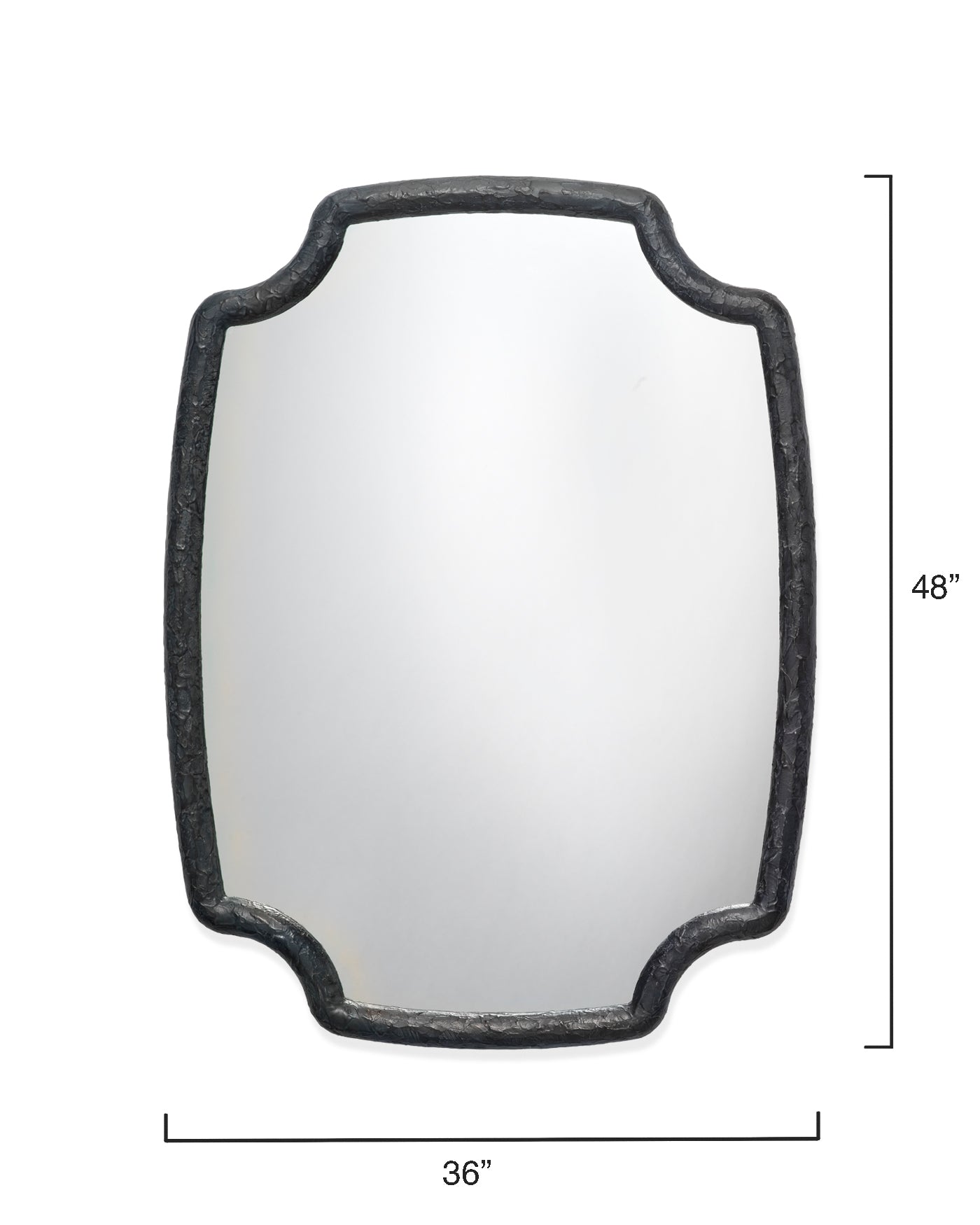 Selene Mirror - Full-Length Wall Mirror with Charcoal Frame for Home Decor, Bedroom, Living Room & Gym - Modern & Stylish Design