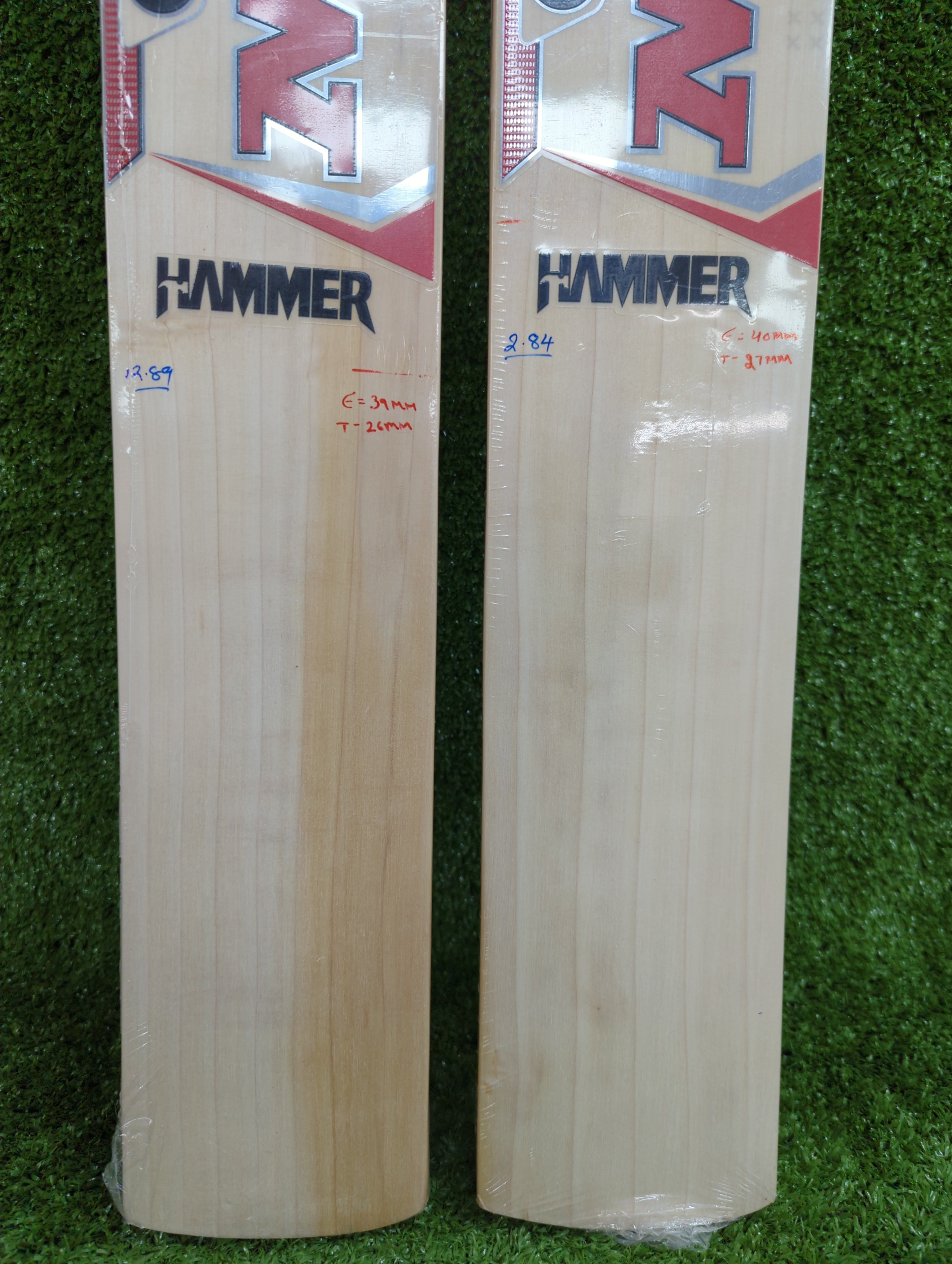 MRF Genius Hammer English Willow Cricket Bat - Premium Grade for Professional Players - Perfect for Matches, Training & Practice Sessions