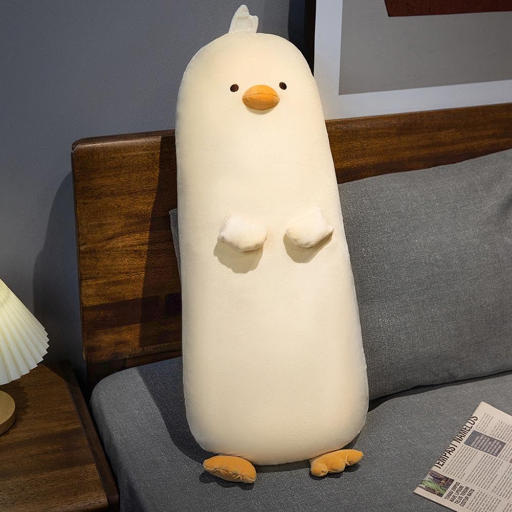 Cute Long Chicken Stuffed Animal Plush Toy - Soft Hugging Body Pillow for Kids, Christmas Gift for Children | Perfect for Bedtime, Nursery Decor & Comfort