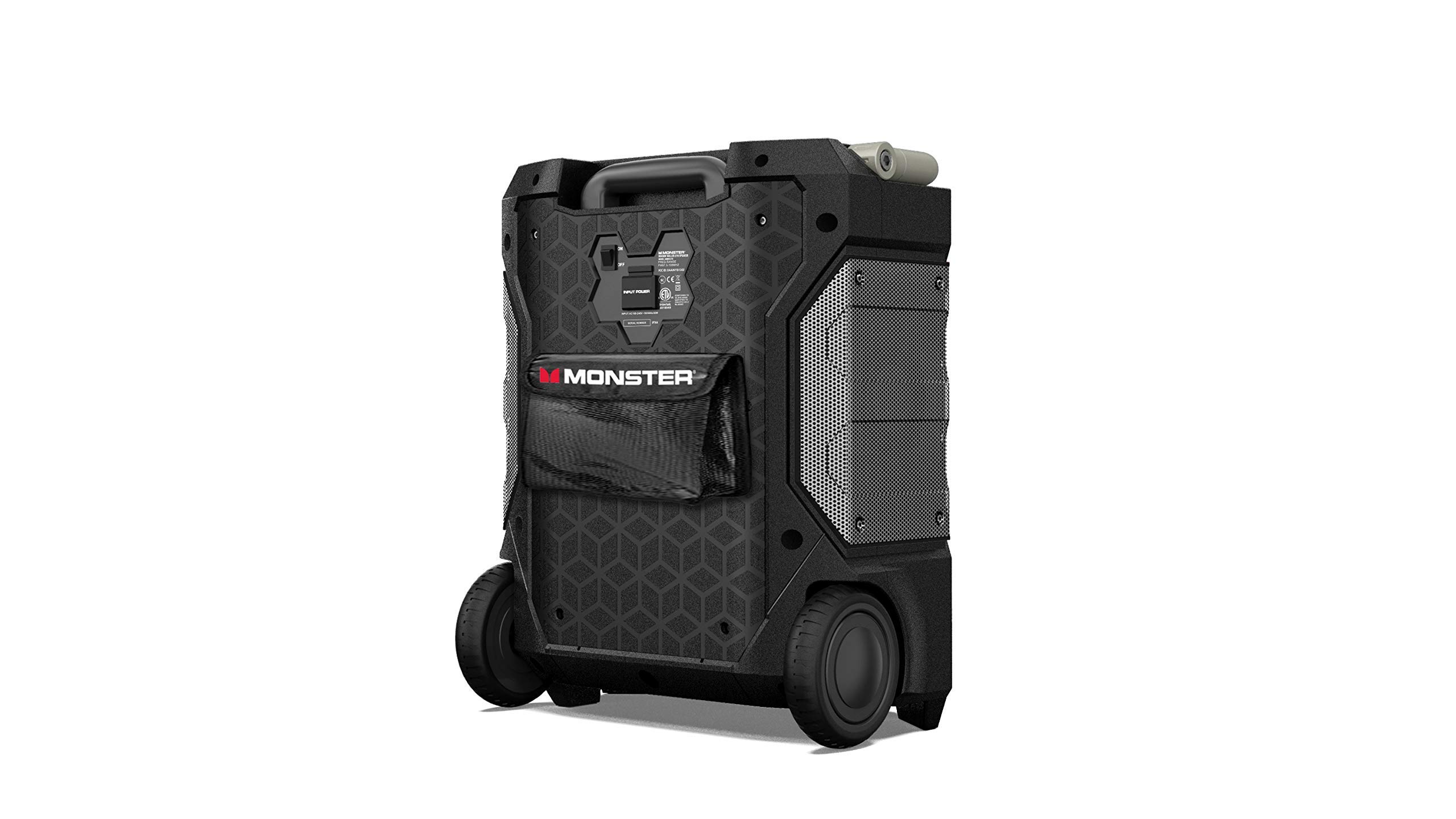 Monster Rockin' Roller 270 Portable Wireless Speaker - 200W Powerful Sound, 100H Playtime, IPX4 Waterproof, Qi Charging, TWS Pairing (Renewed) - Perfect for Outdoor Parties, Beach Trips & Home Entertainment