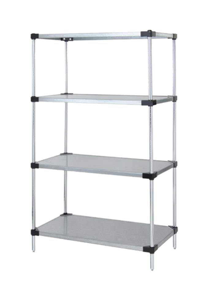 Quantum Solid Shelving 4-Tier Heavy Duty Storage Rack - 24