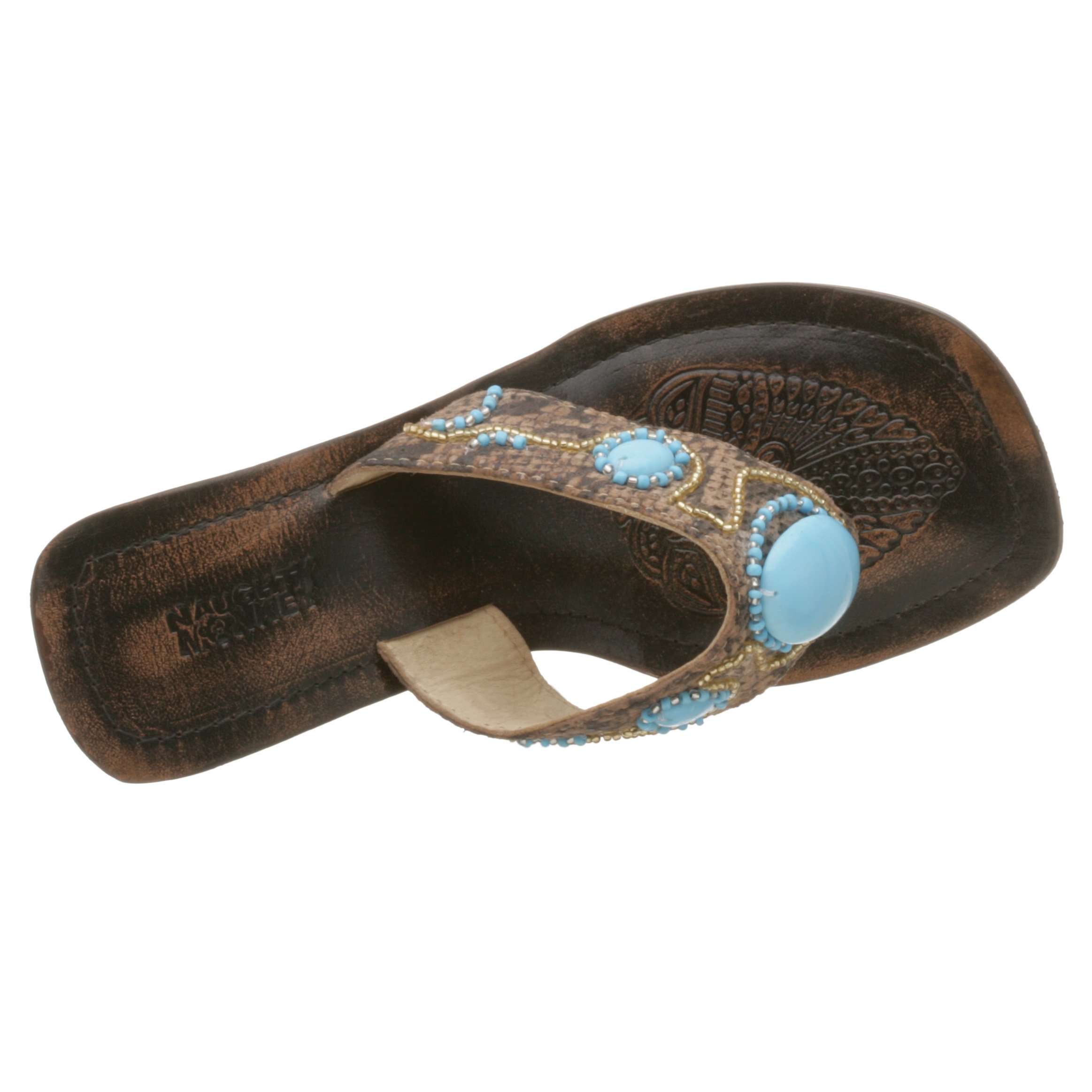 Naughty Monkey Women's Sneaky Wedge Thong Sandals - Comfortable Low Heel Flip Flops for Beach, Pool & Summer Outfits
