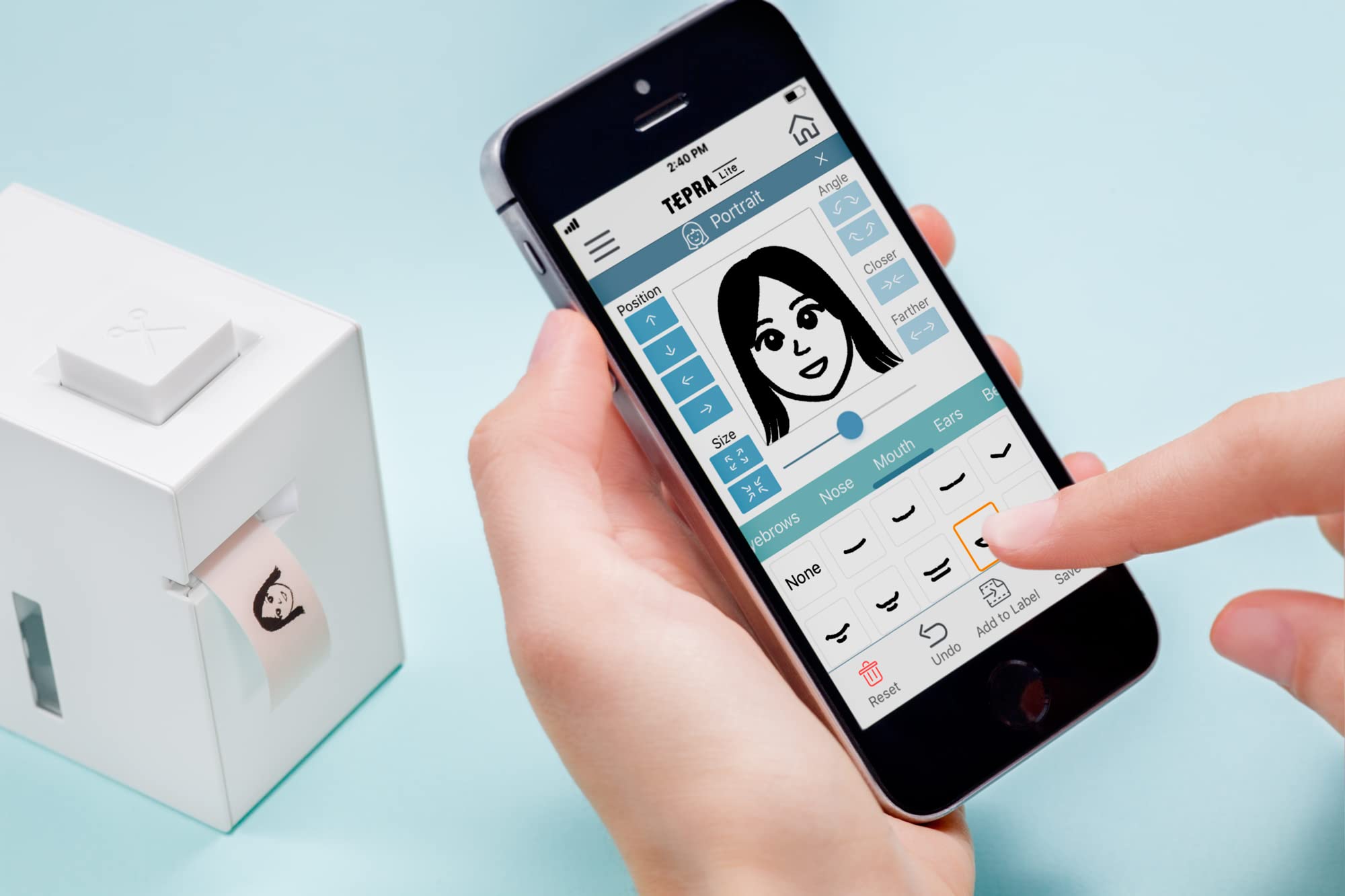 KING JIM TEPRA Lite - Portable Thermal Label Printer for Shipping & Packaging | Wireless Bluetooth Label Maker from Japan | Works with Smartphone & PC | Ideal for E-commerce, Small Business & Home Use