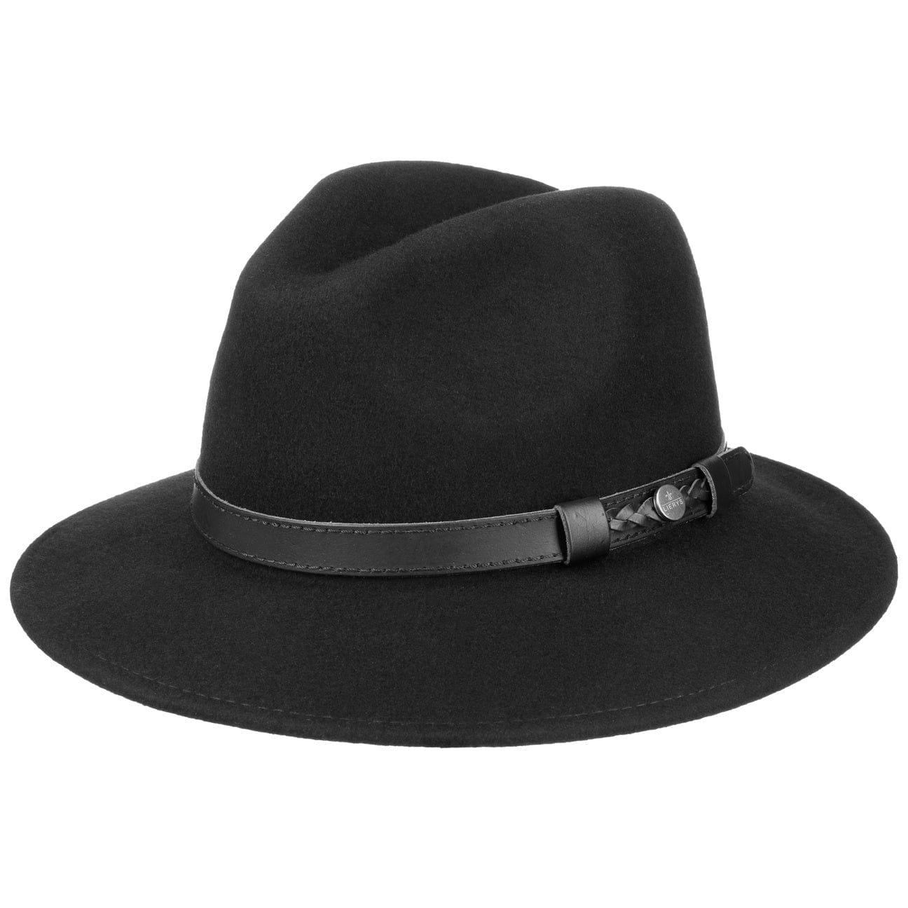 Lierys Chicago Wool Felt Traveler Hat - Classic Fedora Style for Men & Women - Perfect for Outdoor Adventures, Travel, and Fashion