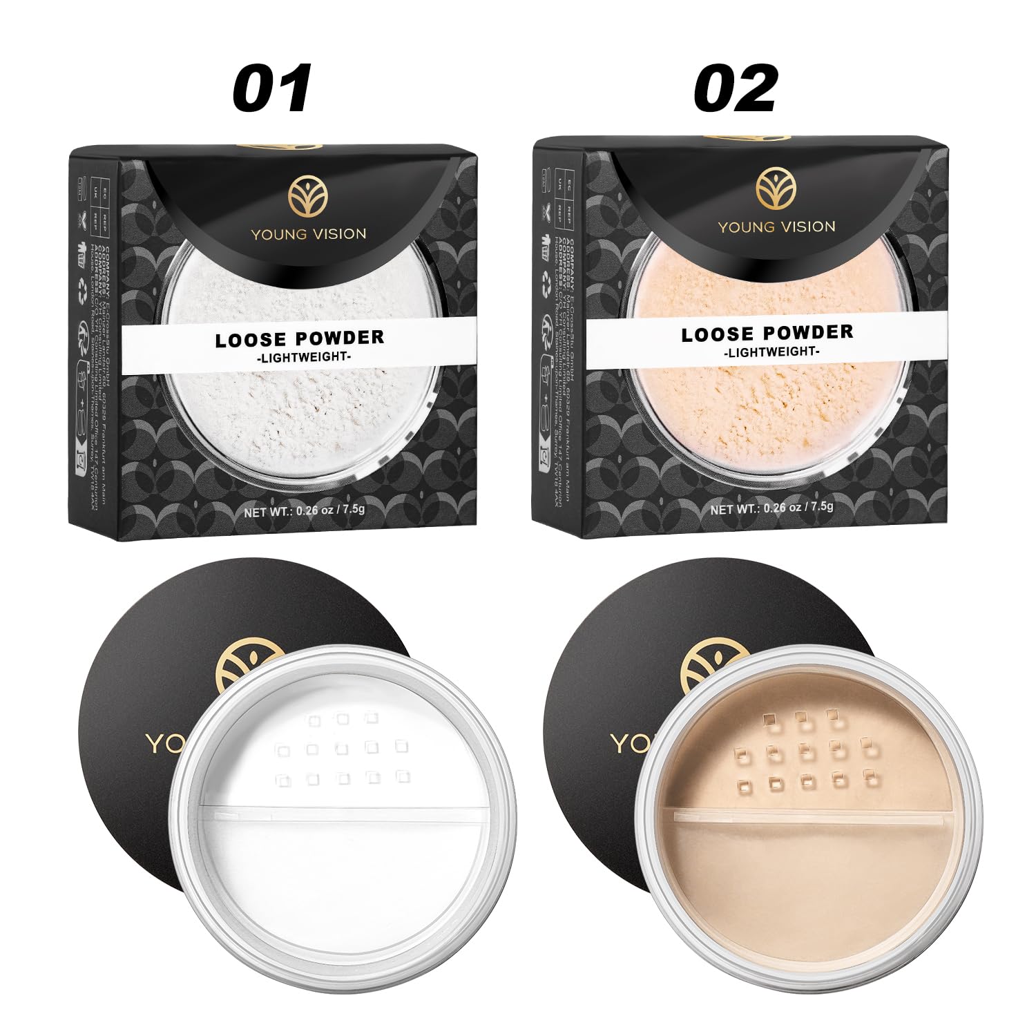 YOUNG VISION Translucent Loose Face Powder - Matte Finishing Setting Powder for Flawless Makeup | Blurs Fine Lines & Imperfections, Lightweight & Long-Lasting | Perfect for Daily Wear, Photo Shoots & Special Occasions
