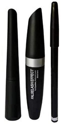 Nude Edition Eyeshadow Makeup Kit with Eyeliner, Mascara & Eyebrow Pencil (3-in-1) - Perfect for Natural Everyday Look, Date Night & Professional Makeup