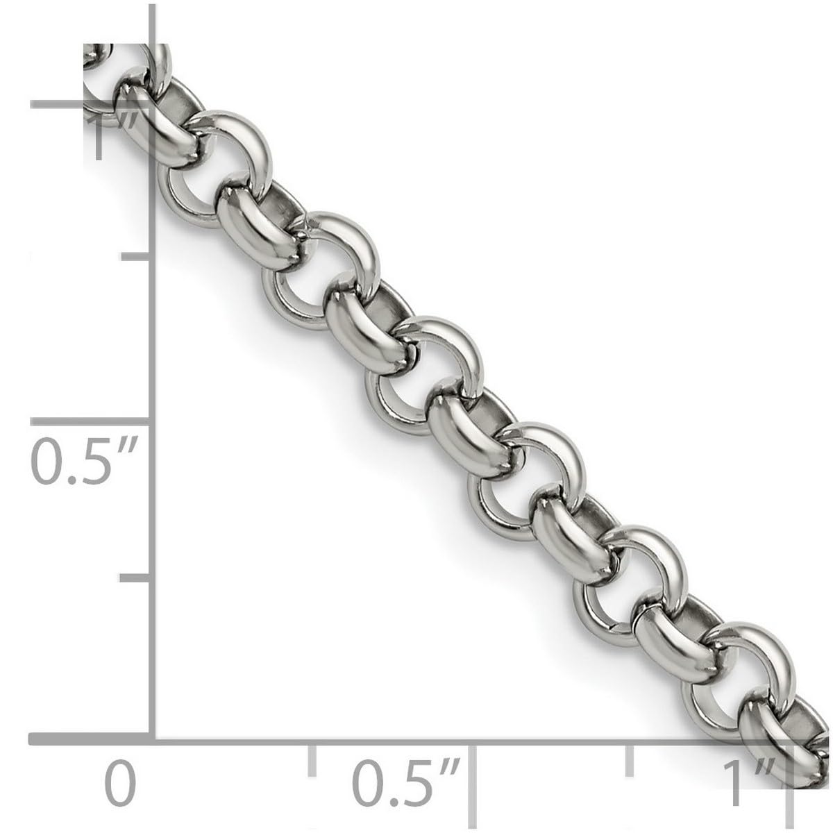 Stainless Steel Rolo Chain Necklace for Women & Men - Adjustable Lengths 16