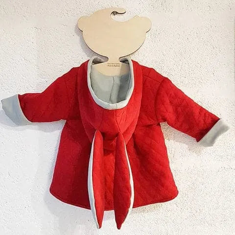 Red & Grey Bonnie Bunny Jacket - Cozy Fleece Outerwear for Women & Girls | Perfect for Casual Wear, Fall & Winter Fashion, Outdoor Activities