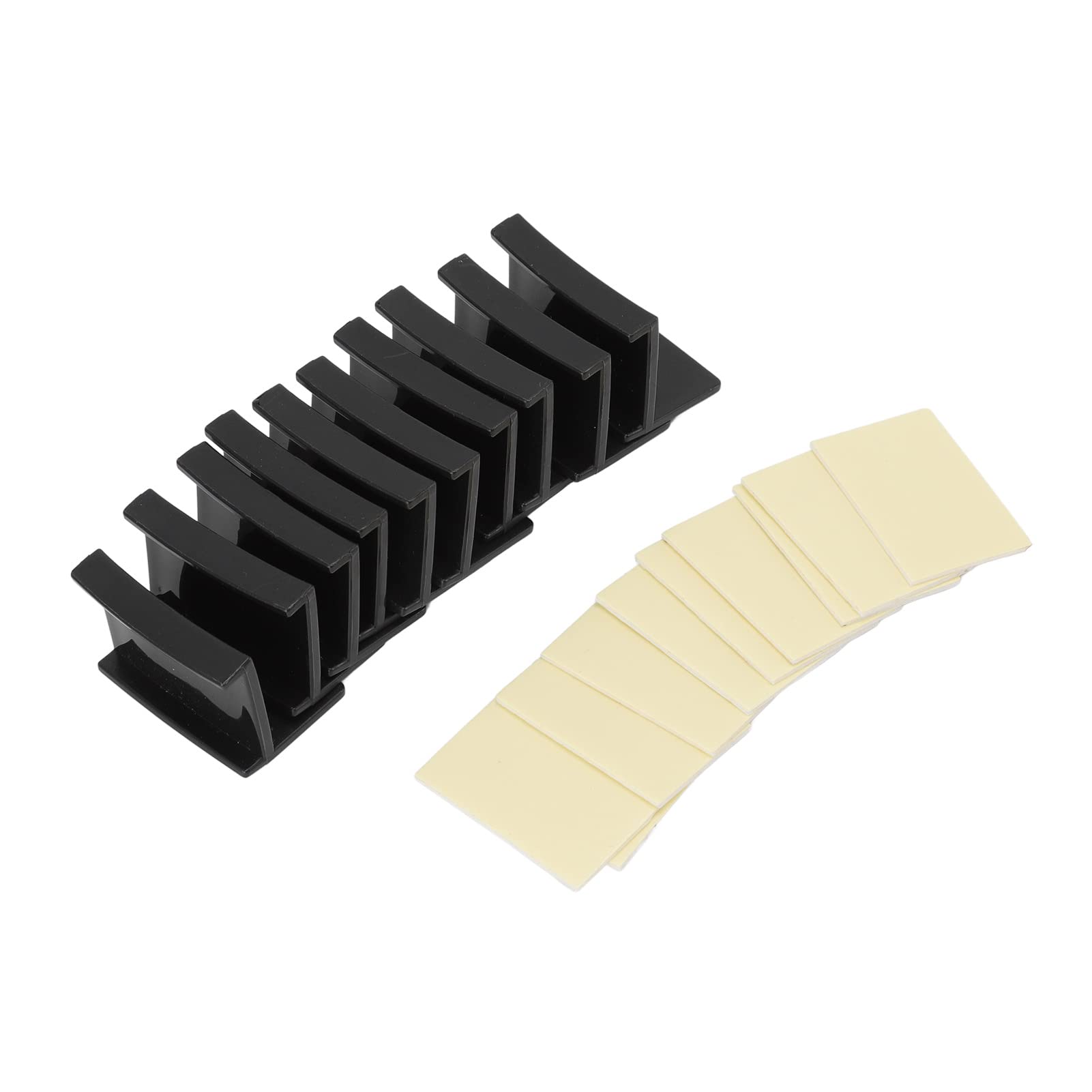 Okuyonic Wall Mount Hooks - Acrylic Hat Hangers for Closet | Modern Minimalist Design | Durable & Lossless (Black) | Perfect for Organizing Hats, Scarves & Accessories in Bedroom, Entryway or Office