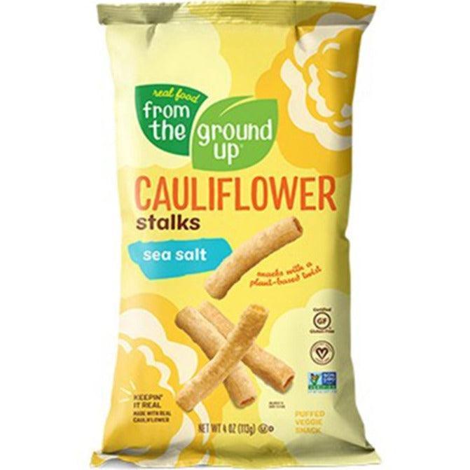 Organic Cauliflower Stalks with Sea Salt - 113g | Healthy Vegan Snack for Keto, Paleo & Low-Carb Diets | Perfect for On-the-Go, Office & Road Trips
