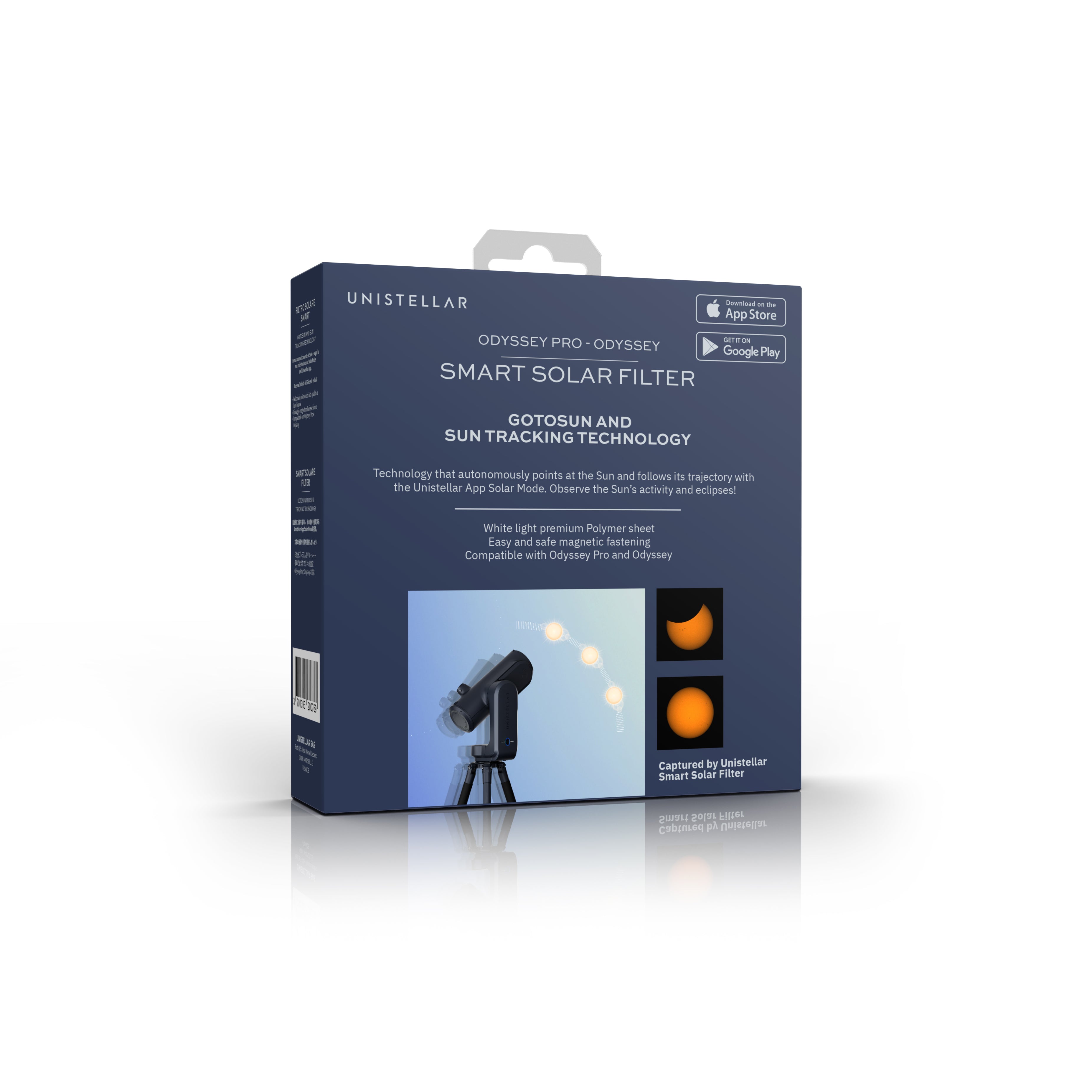 Unistellar 82mm Smart Solar Filter for ODYSSEY PRO & ODYSSEY Telescopes – Safe Solar Viewing for Astronomy Enthusiasts & Stargazers