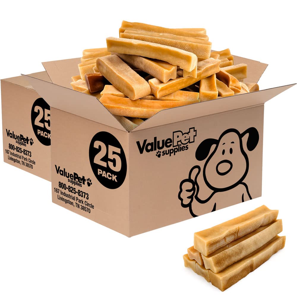 Premium Himalayan Yak Cheese Dog Chews for Aggressive Chewers - All Natural, Long-Lasting, Low Odor Treats (Large, 50 Count Bulk Pack) - Perfect for Training Rewards & Dental Health