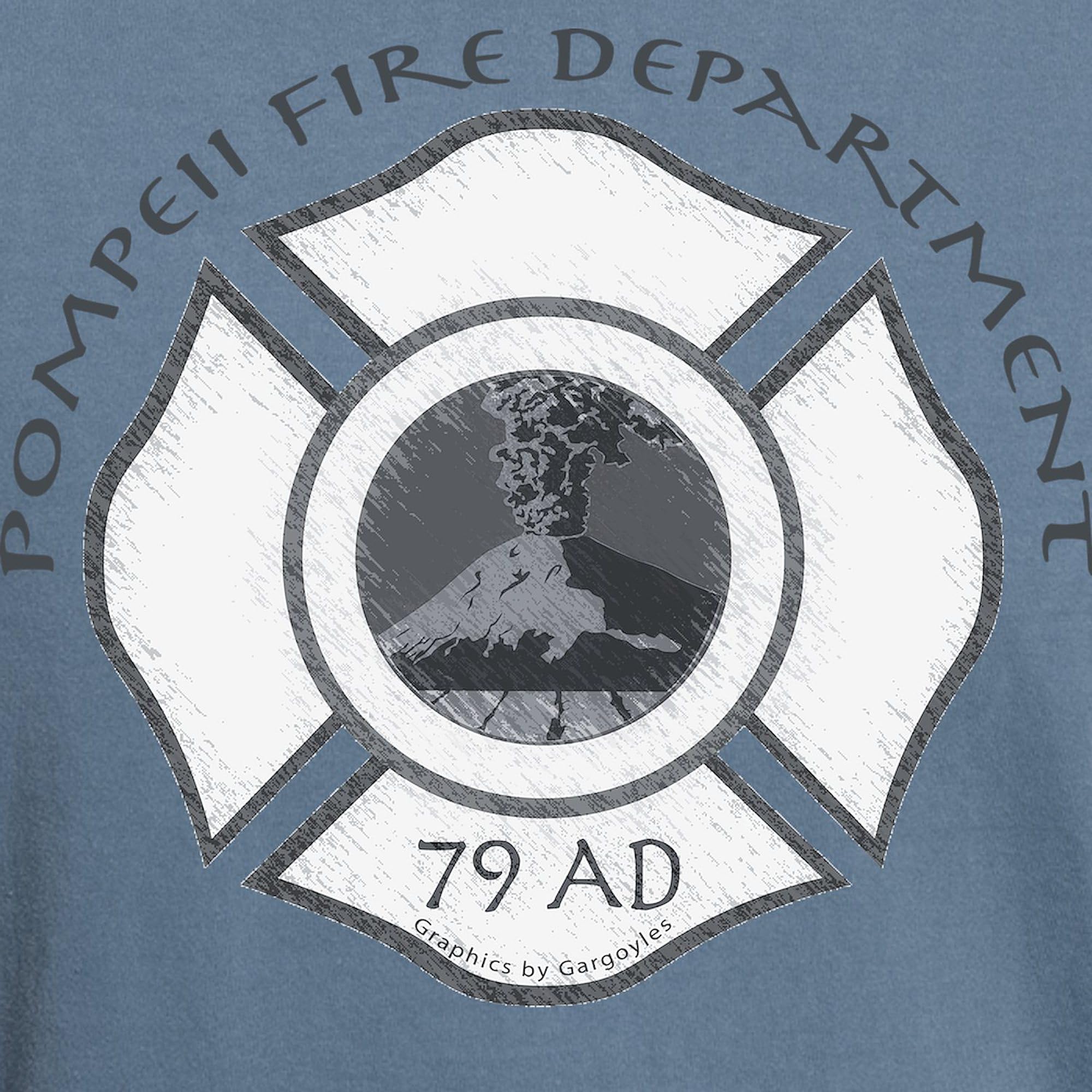 Pompeii Fire Department T-Shirt for Men - Comfort Colors Short Sleeve Tee - Casual Wear & Firefighter Appreciation Gift