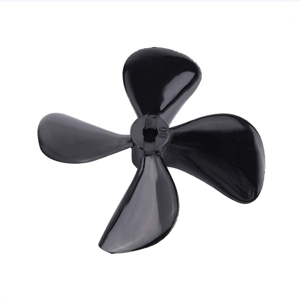 Tbest 2Pcs RC Boat Propellers - 4 Blade CCW/CW Full Immersion Propeller for RC Ship Models - 60mm 7 Vane 4mm Shaft - Perfect for RC Boats, Ships & Watercraft Racing Accessories